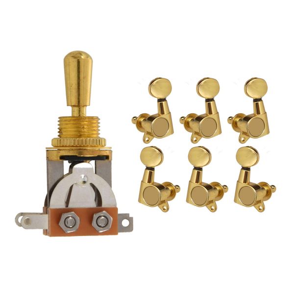3 Way Toggle Switch Pickup Selector Switch With Brass Tip Knob