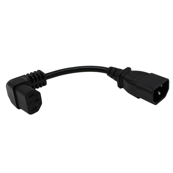 18Cm 3 Pin Female To C14 3 Pin Male Pdu Power Supply Extension Cord