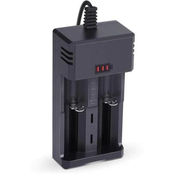 BDD Lithium Charger-2X LC18650 AC - 2-Channel Lithium Battery Charger
