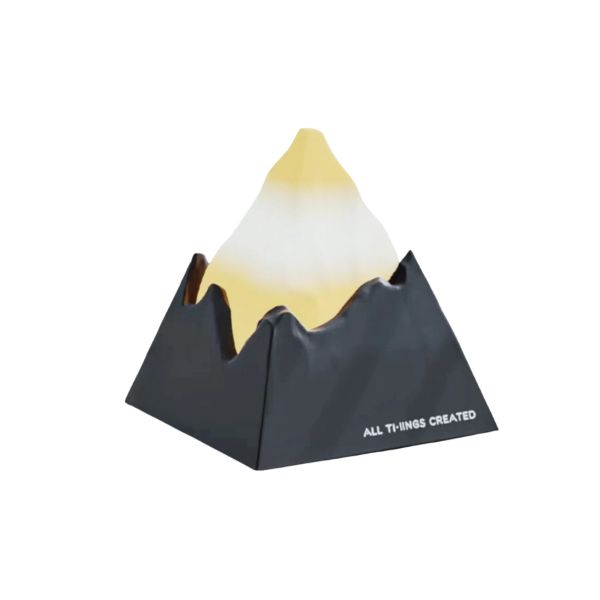 Volcano Aromatherapy Machine Atmosphere Lamp LED Night Table Light - Grey