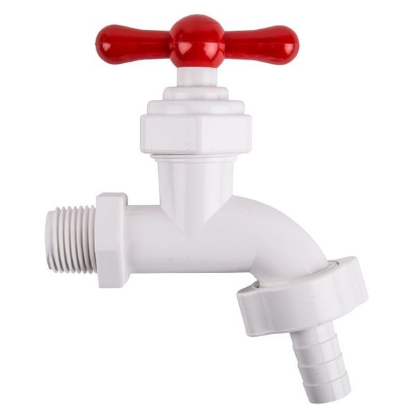 Nylon Hose Tap with Connection - 20mm - Bulk Pack of 4 x 2
