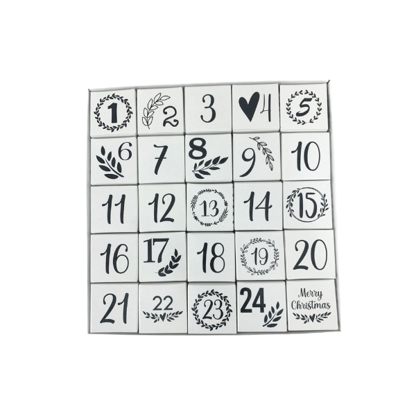 Little Advent Boxes (White)