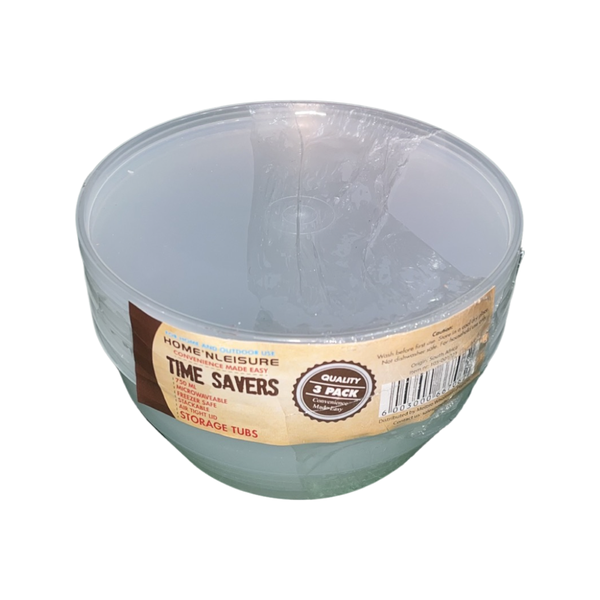 Tupperware Container combo of 3 Transparent