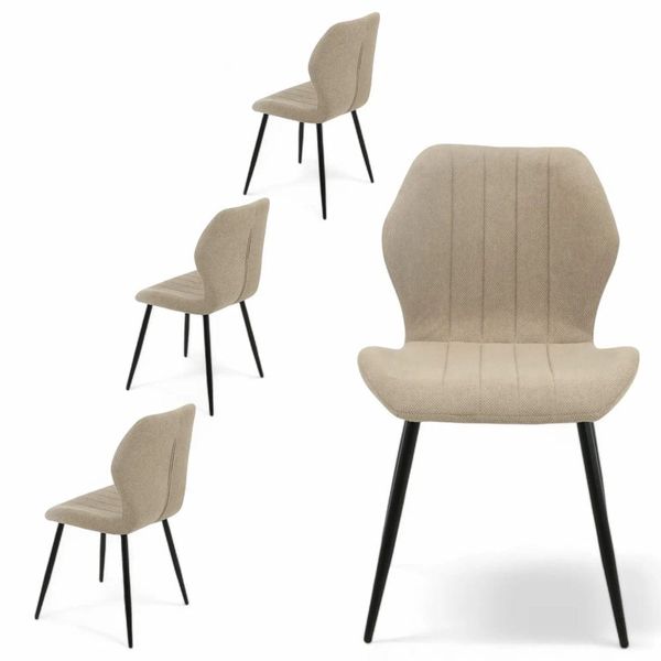 Ordic Dining Chair Brown Set of 4