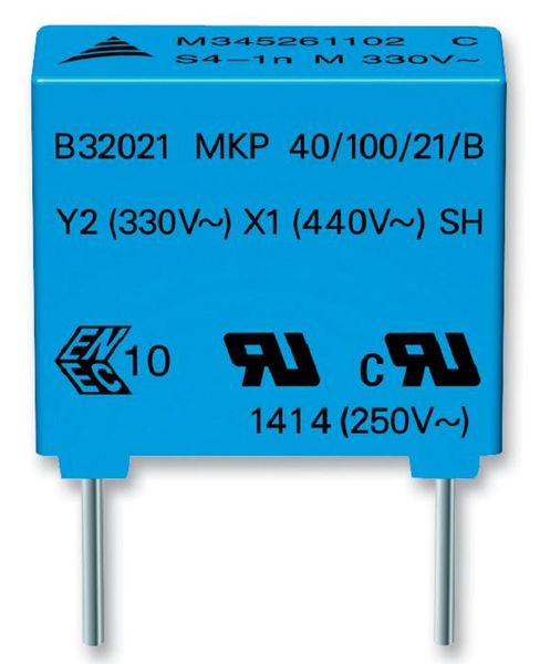 Epcos (B32021A3332M000) Safety Capacitor, 3300 pF, ± 20%