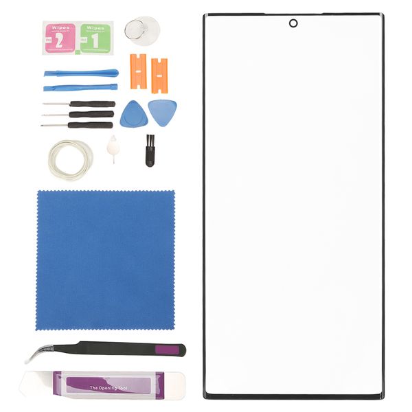 S22 Ultra Front Glass Black Kit