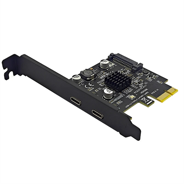 2Port Pcie Card Pci Express 3.0 X1 To Dual Usb Expansion Card