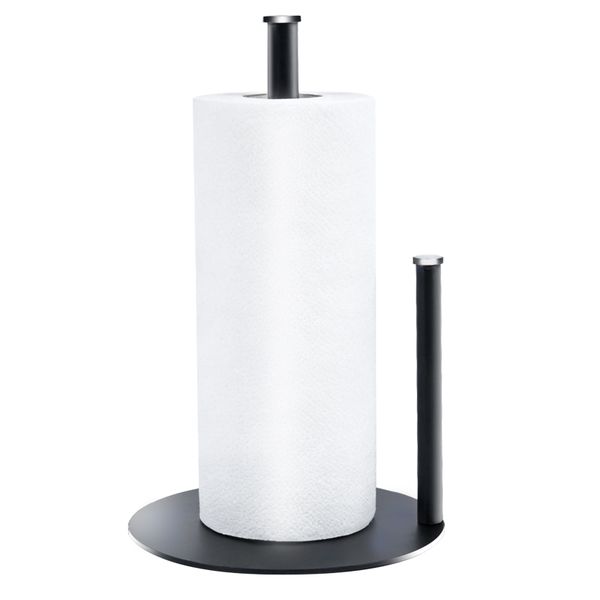 Paper Towel Holder Stainless Steel Sturdy Base Kitchen Roll Stand Anti Slip