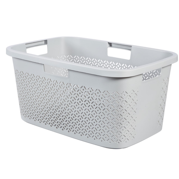 Curver By Keter Terrazzo Laundry Basket - White