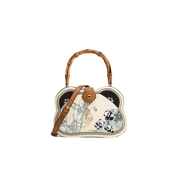 New Chinese Bamboo Cartoon Panda Clutch Bag