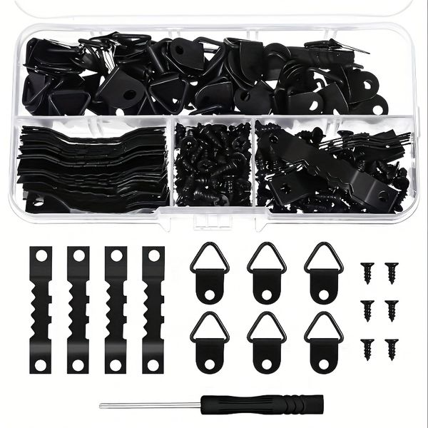 252pcs Picture Frame Hanging Kit with Hooks, Screws &amp; Anchors