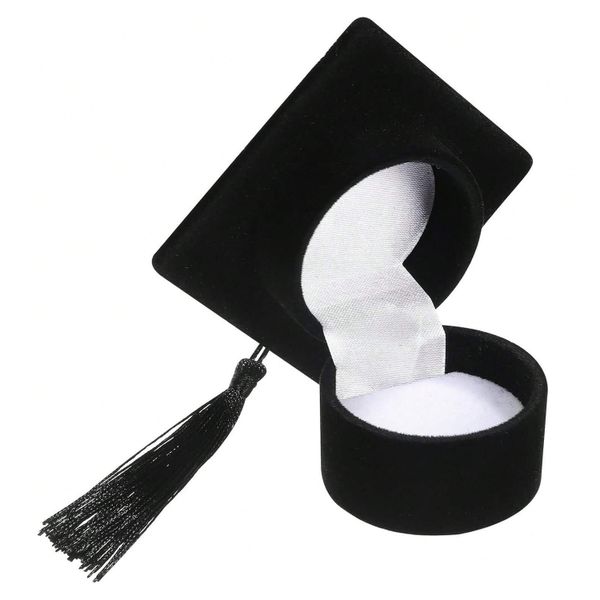 Black Velvet Graduation Ring or Jewellery Box