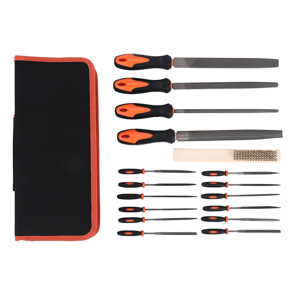 17 Pcs Forged Alloy Steel File Set With Carry Case Precision Flat
