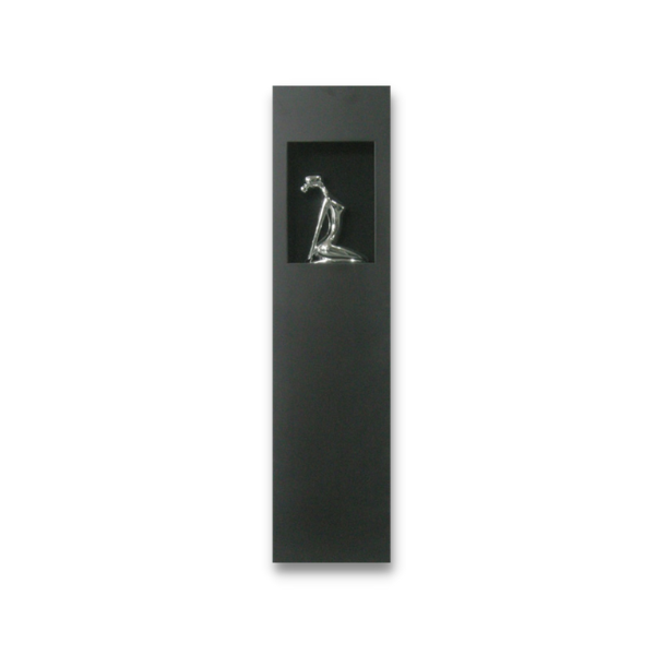 Object Art - Silver Sitting Women I - 800x200mm