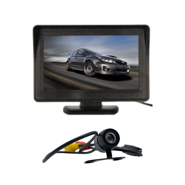 4.3" HD TFT-LCD Monitor with Full HD Reverse Camera (upto 6M Range)