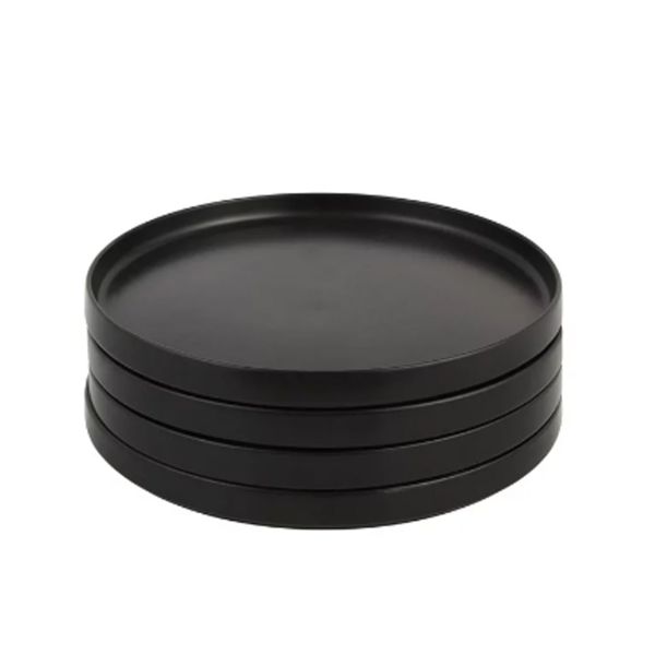Dinner Plate Black 4 Pack