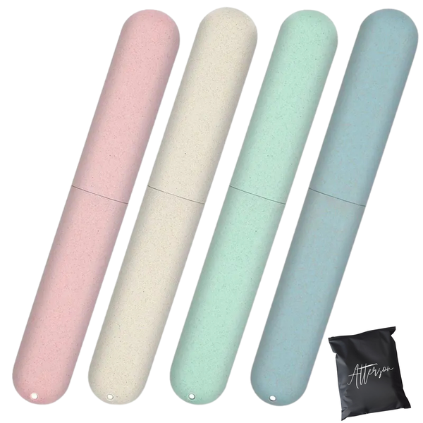 Atterson Portable Pastel Toothbrush Cases - 4 Pack