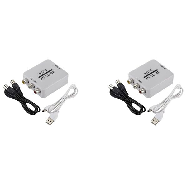 Rca / A / V Composite Cable To Rf / Coaxial / Coaxial Modulator Tv