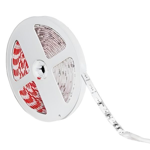 5M 12V DC Flexible LED Strip, 4.8W/m, 60 LEDs/m, SMD3528, Warm White, IP20