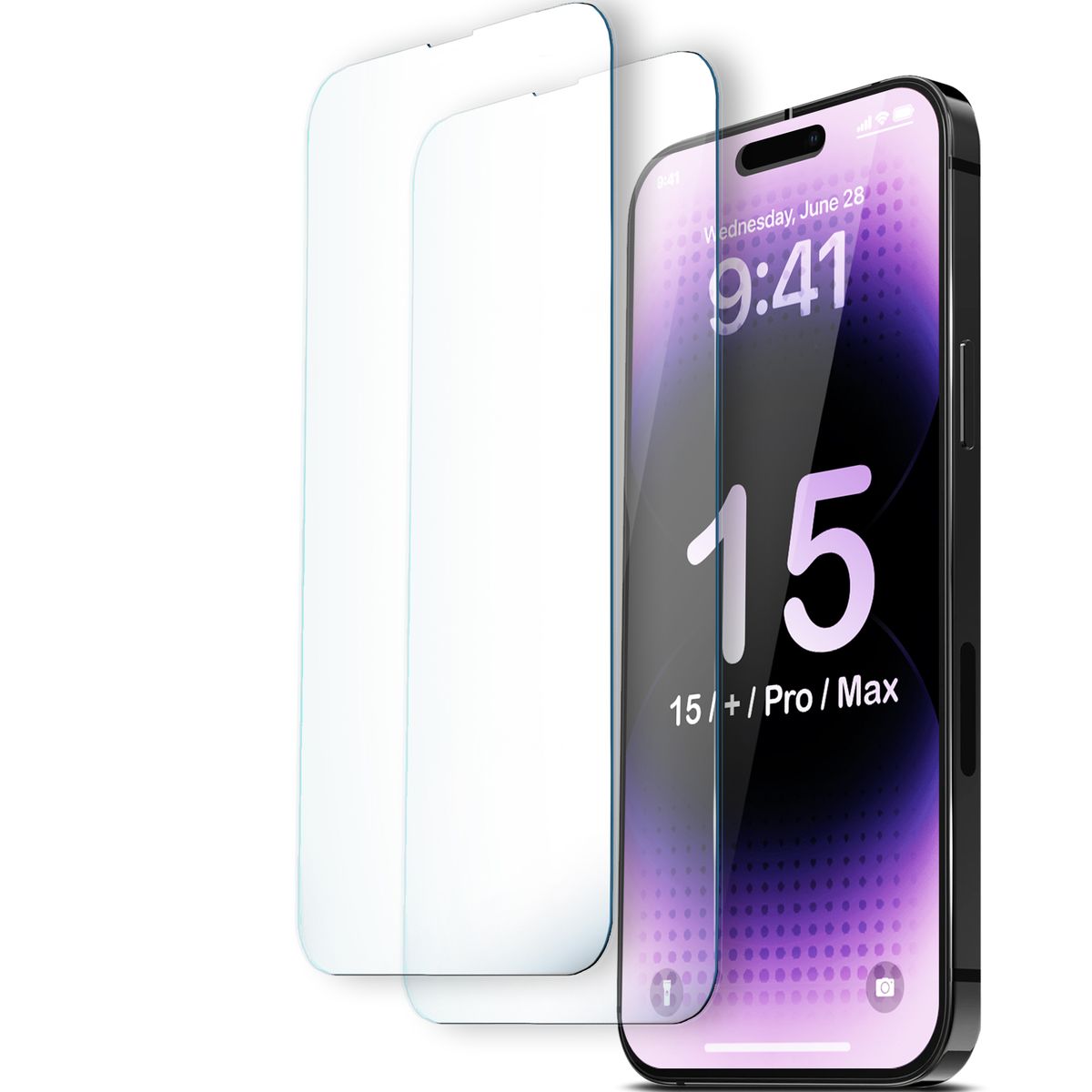 ORRO iPhone 15 Series 15/+/Pro/Max Tempered Glass Screen Protector