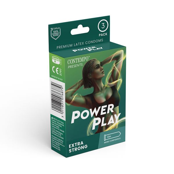 Contempo Power Play Condoms 3s