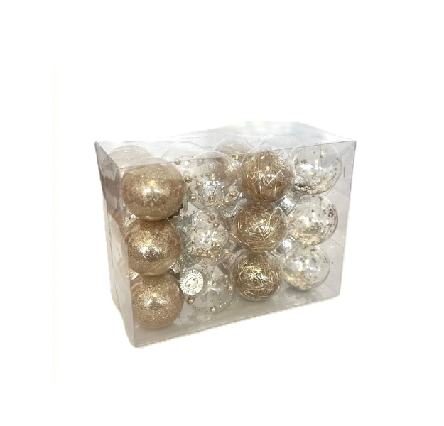 Rose Gold Filled Bauble 24Pcs