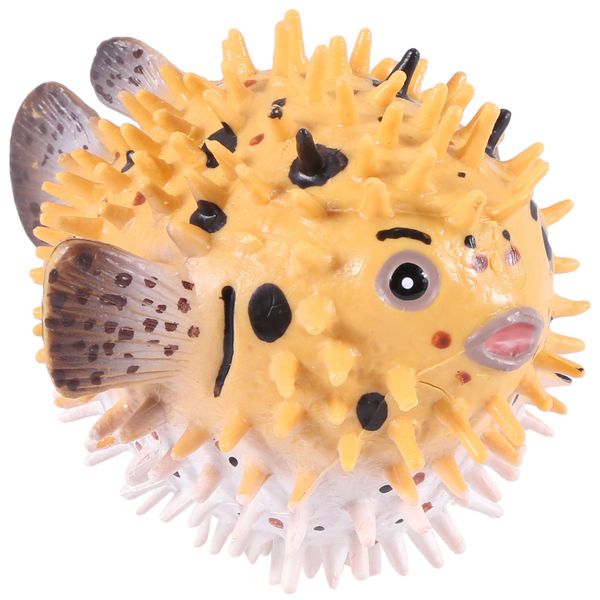 Pufferfish Figurine Realistic Plastic Wild Pufferfish Figurine Set