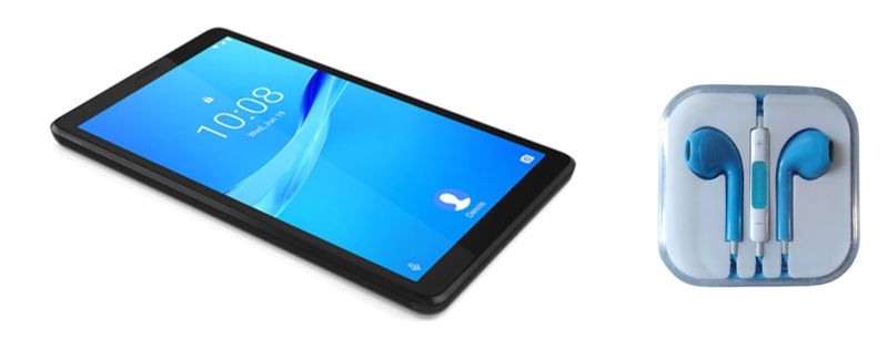 Lenovo Tab M7 TB-7305 7 inch Iron Grey Tablet + WIRED EARPHONES