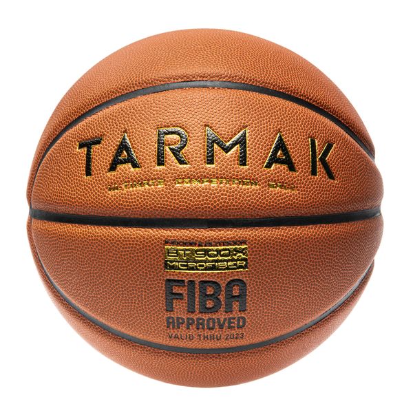 Tarmak BT900 X Grip Size 7 FIBA Basketball - Gold Accents