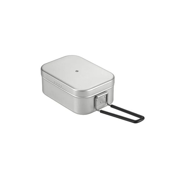 Campingmoon S-2013 1.3L Large Thickened Aluminum Mess Tin, Silver