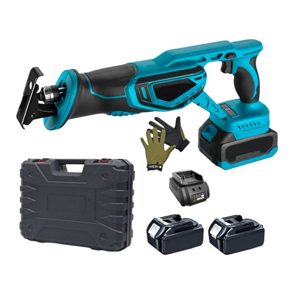 Cordless Brushless Reciprocating Handsaw With Batteries, Case &amp; Gloves