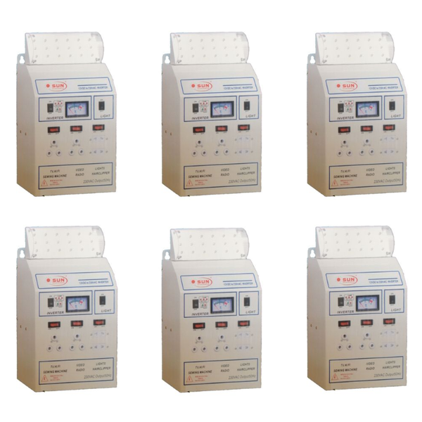SUN 330W 12V DC to 220V AC Inverter - Set of 6