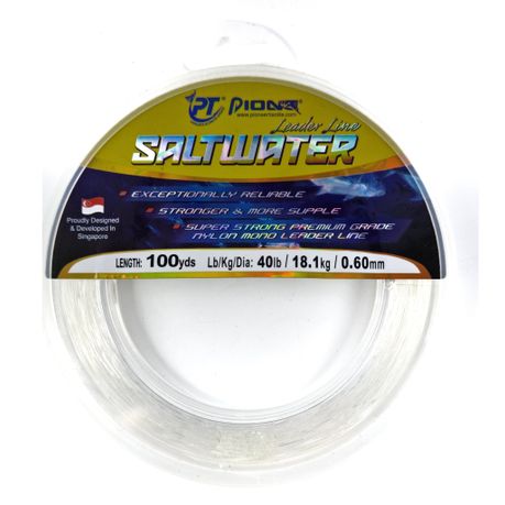 Pioneer Saltwater Leader Fishing Line 40LB 100yds, Shop Today. Get it  Tomorrow!