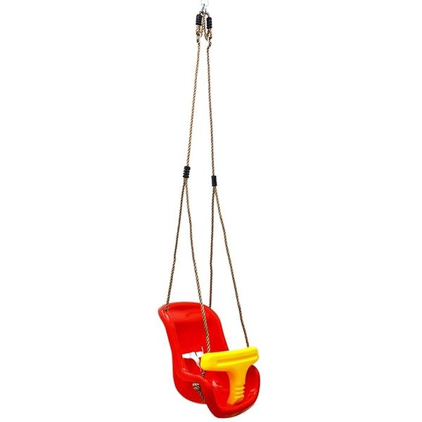Red Swing for Toddlers Outdoors Play - 45x36x38cm