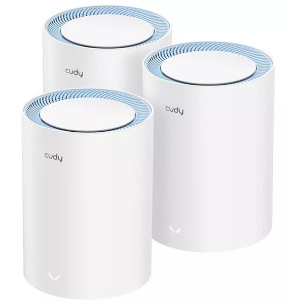 Cudy M1200 Dual-Band Whole Home Mesh WiFi System - 3 Pack (AC1200)