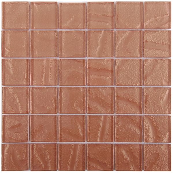 Metallic Glass Copper 48x48mm