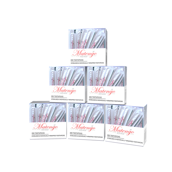 Matengo de Pilazza white Toothpicks 6 pack