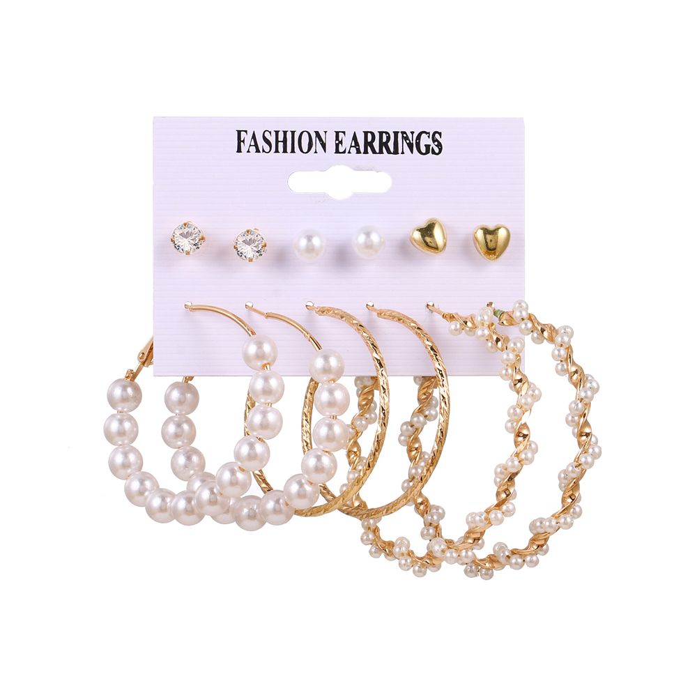 Pearly Dangle & Stud Earring Set - 6 Pairs | Shop Today. Get it ...