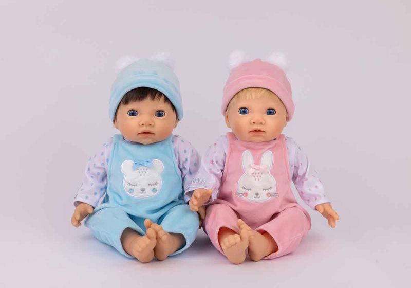 Tiny Treasures Bunny and Bear Twin Doll