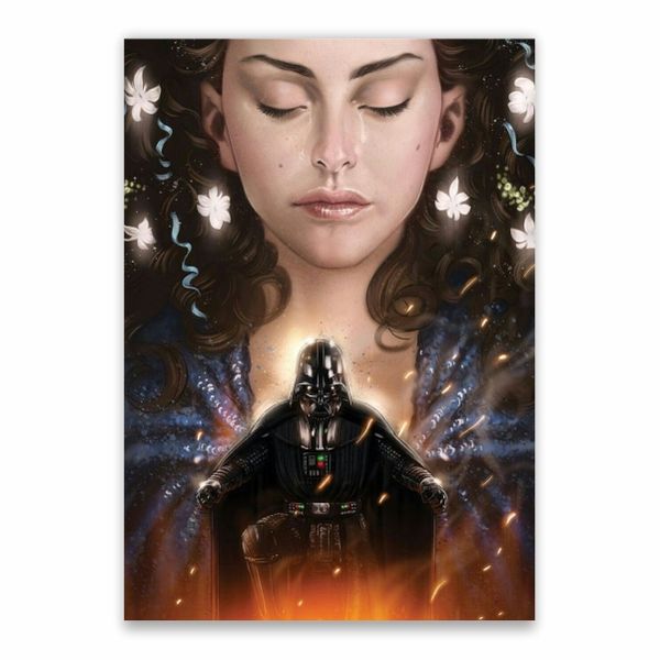 Padme And Darth Vader Poster - A1