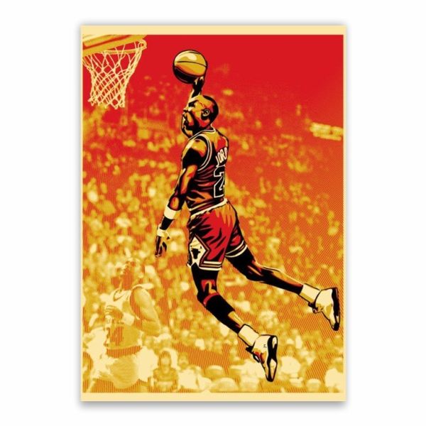 Michael Jordan Red Poster - A1