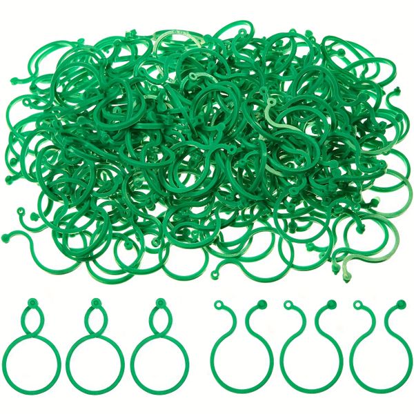 100 Pieces Plant Support Clips - For Tomato, Cucumber &amp; Climbing Vegetables