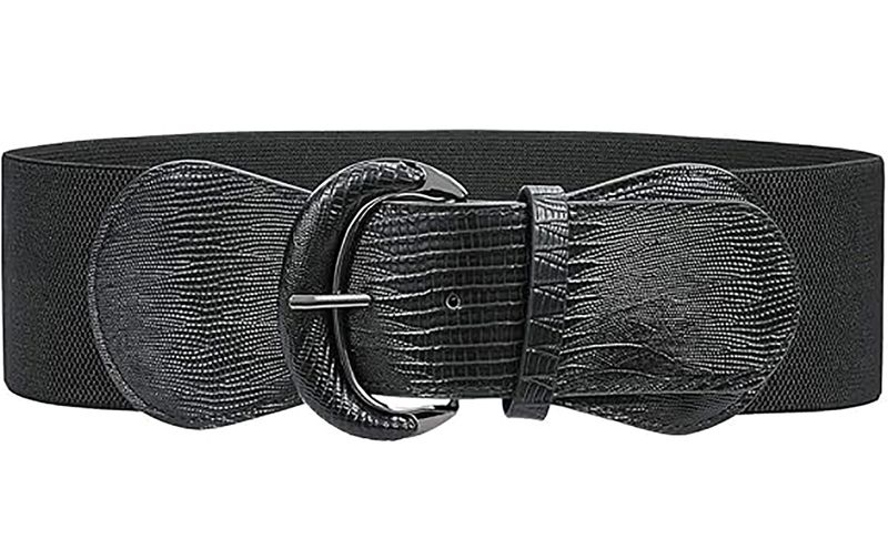 Women Stretchy Wide Waist Belt for Dress Ladies Elastic Belt Hook Buckle