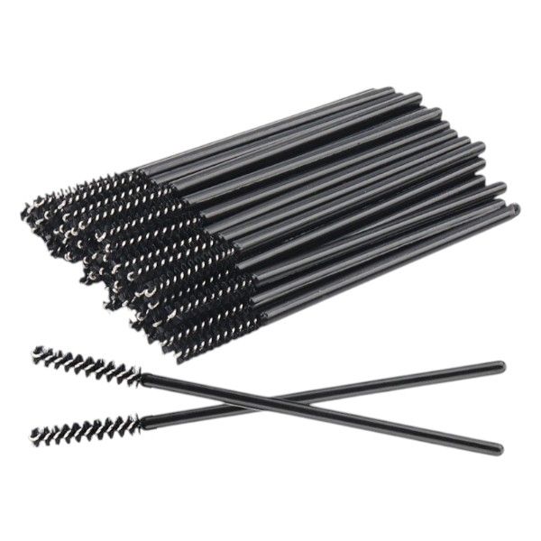 50 Pack -Disposable Multipurpose Eyelash Wands With Ultra-Skinny Brush Head