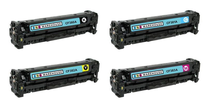HP CF380A # 312A/381A/382A/383A Compatible Colour Toner - Multipack