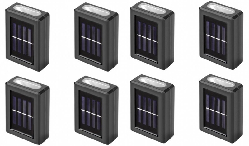 Yas-8Pack Of Wall Sensor Solar Decorative Light
