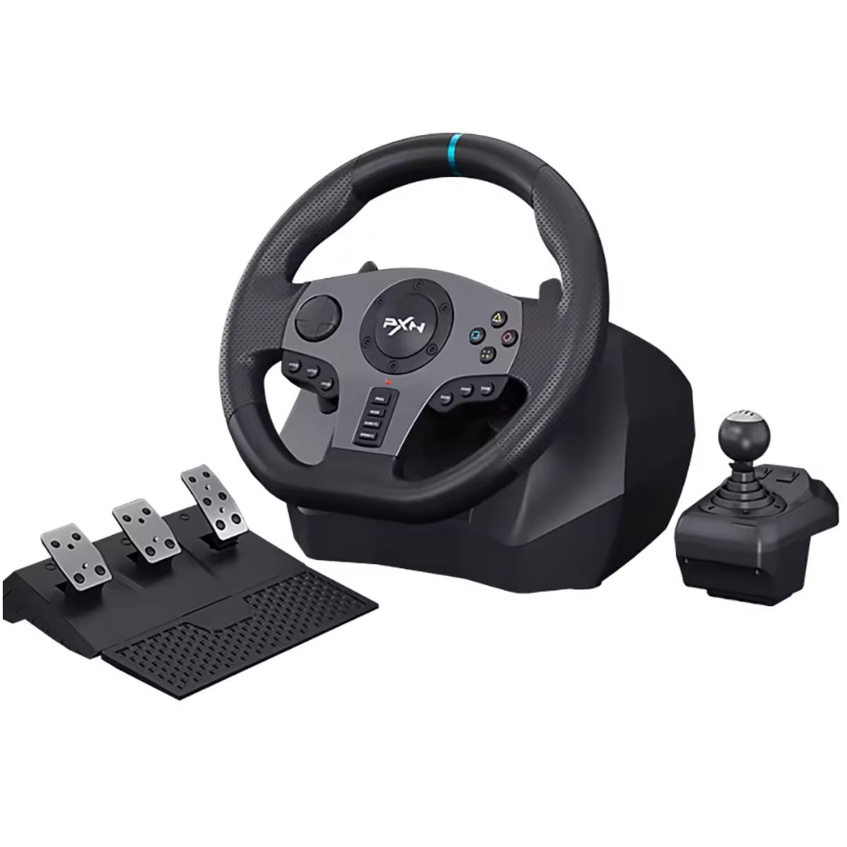 Gaming Racing Steering Wheel with Gear Shift & Pedals | Shop Today. Get ...