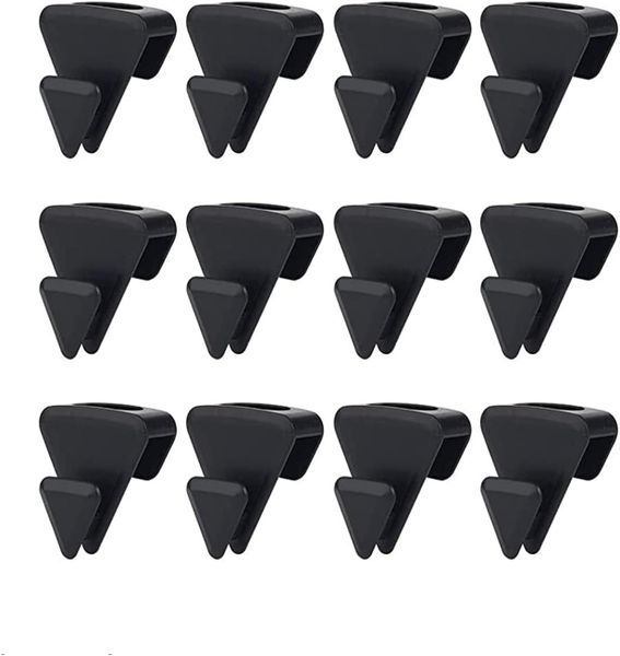 Space Saving Plastic Hanger Connector Hooks - 12 Piece