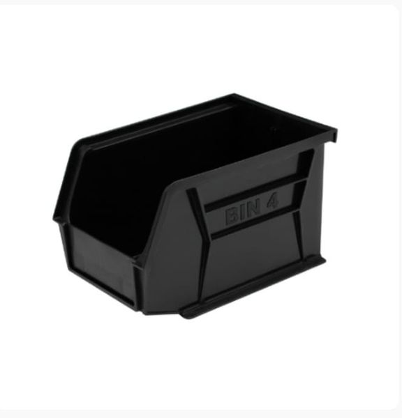 Storage Bin 4 205 x 380 x170 - Black pack of 10
