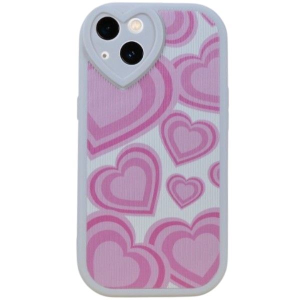 Stylish Abstract Hearts Design Phone Cover - iPhone Compatible - iPhone 13